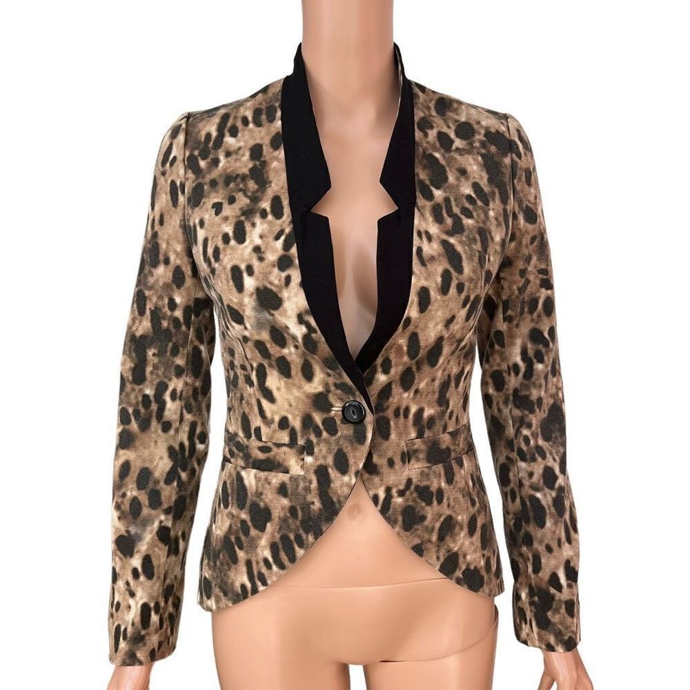 Urban Outfitters Silence + Noise Blazer cheetah print size XS